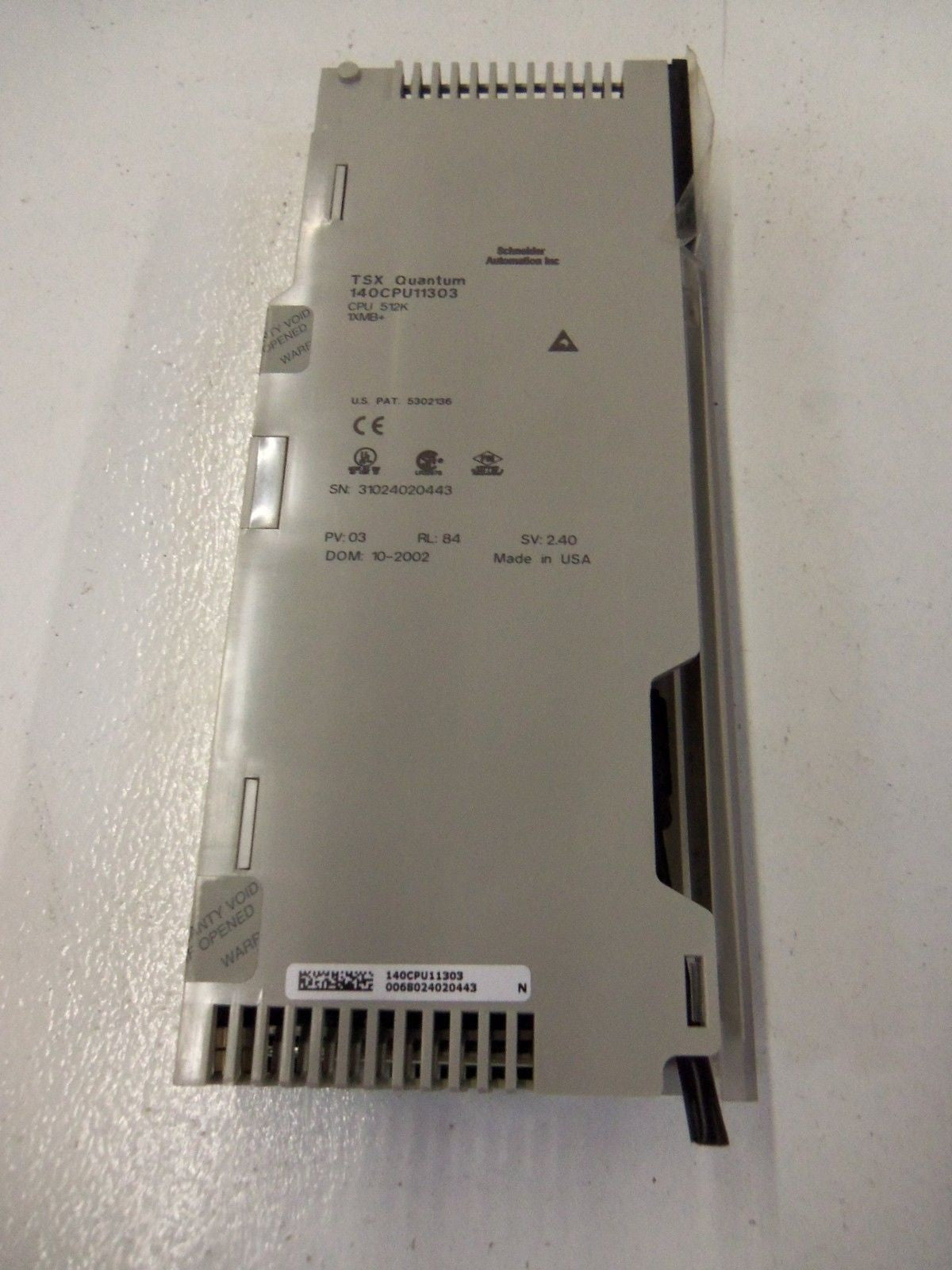 SCHNEIDER AUTOMATION INC. 140CPU11303 *NEW NO BOX*