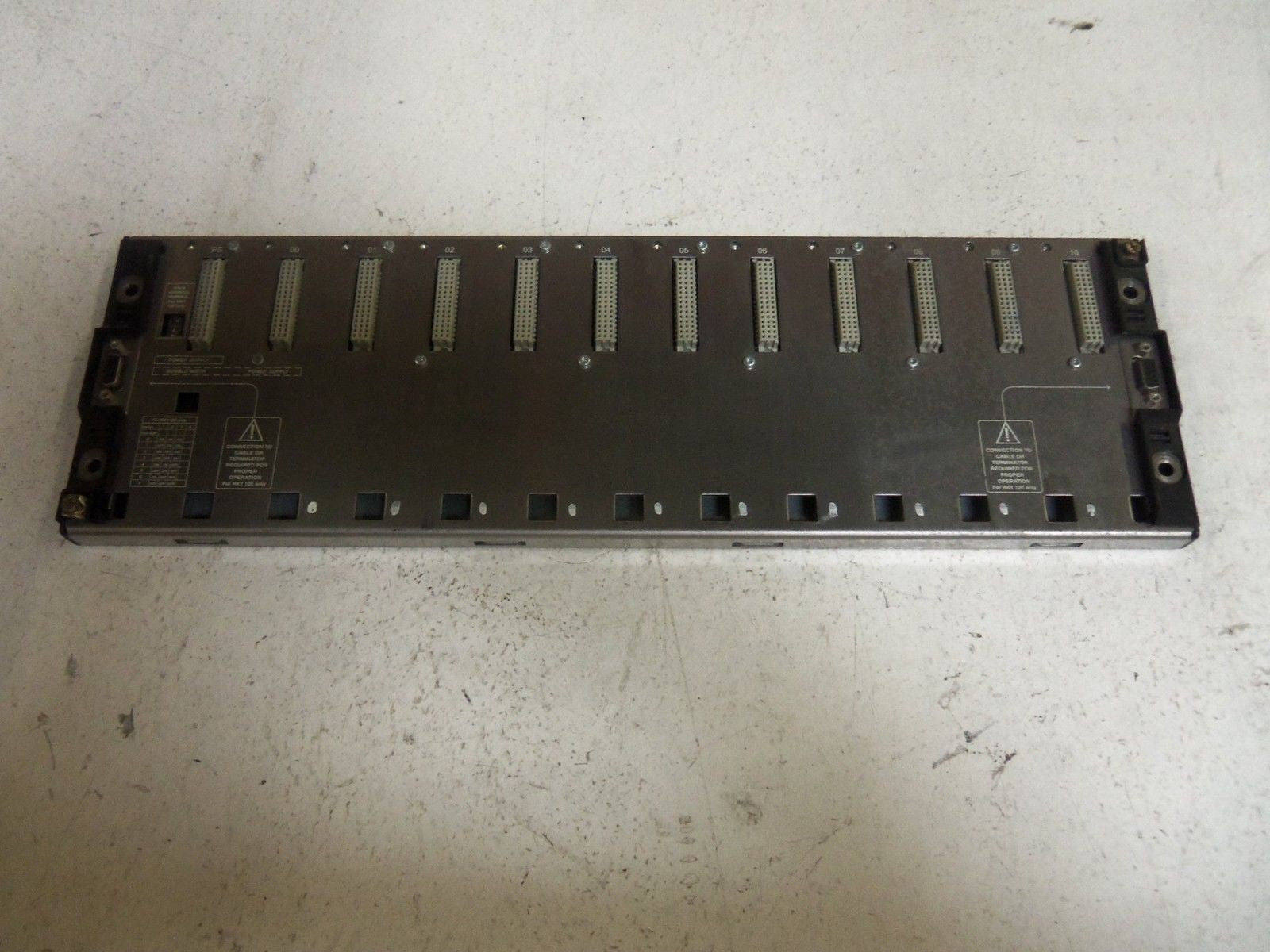 SCHNEIDER AUTOMATION TSXRKY12E RACK 12SLOT EXPANDABLE CHASSIS *USED*