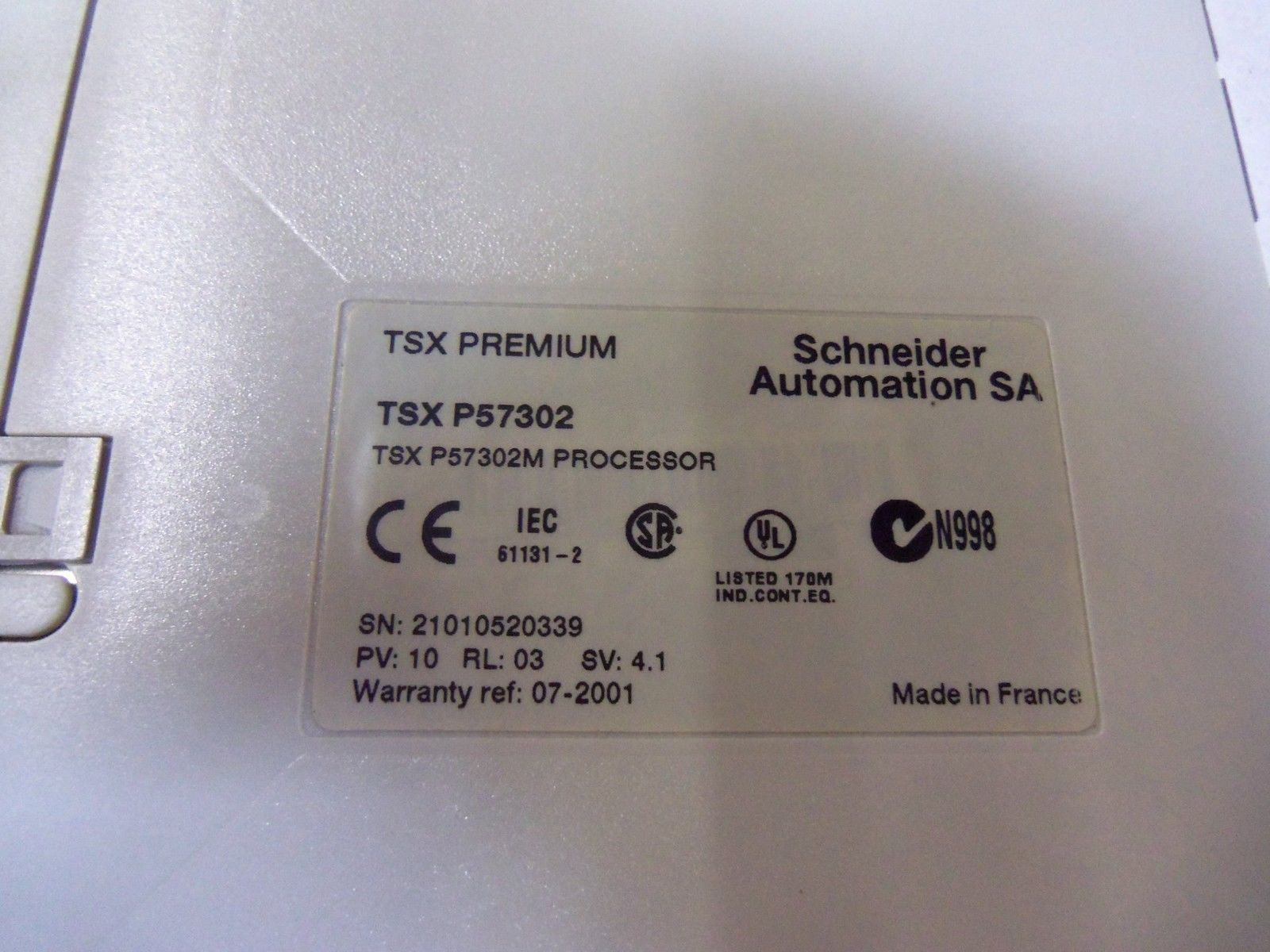 SCHNEIDER AUTOMATION TSXP57302 *USED*