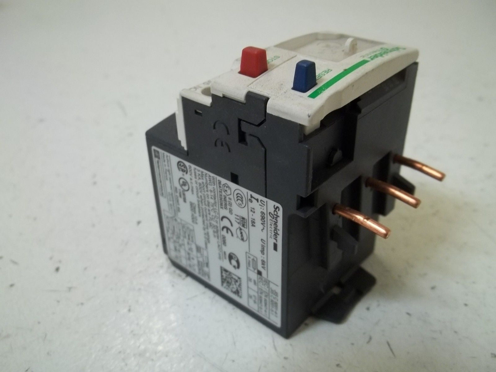 SCHNEIDER ELECTRIC LRD21 OVERLOAD RELAY *USED*