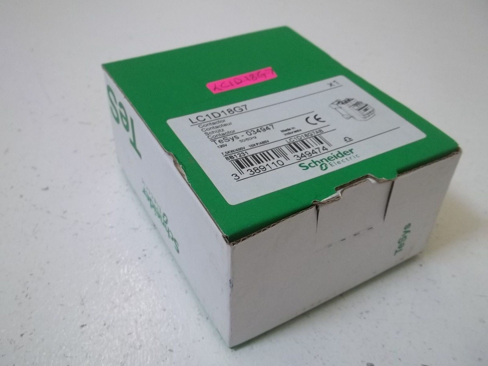 SCHNEIDER ELECTRIC LC1D18G7 CONTACTOR *NEW IN BOX*