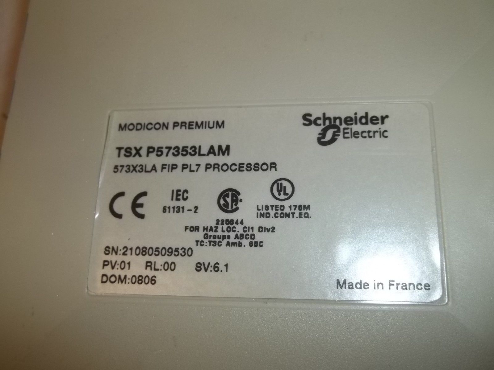 SCHNEIDER ELECTRIC TSXP57353LAM *NEW IN BOX*