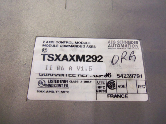 SCHNEIDER ELECTRIC TSXAXM292 *USED*