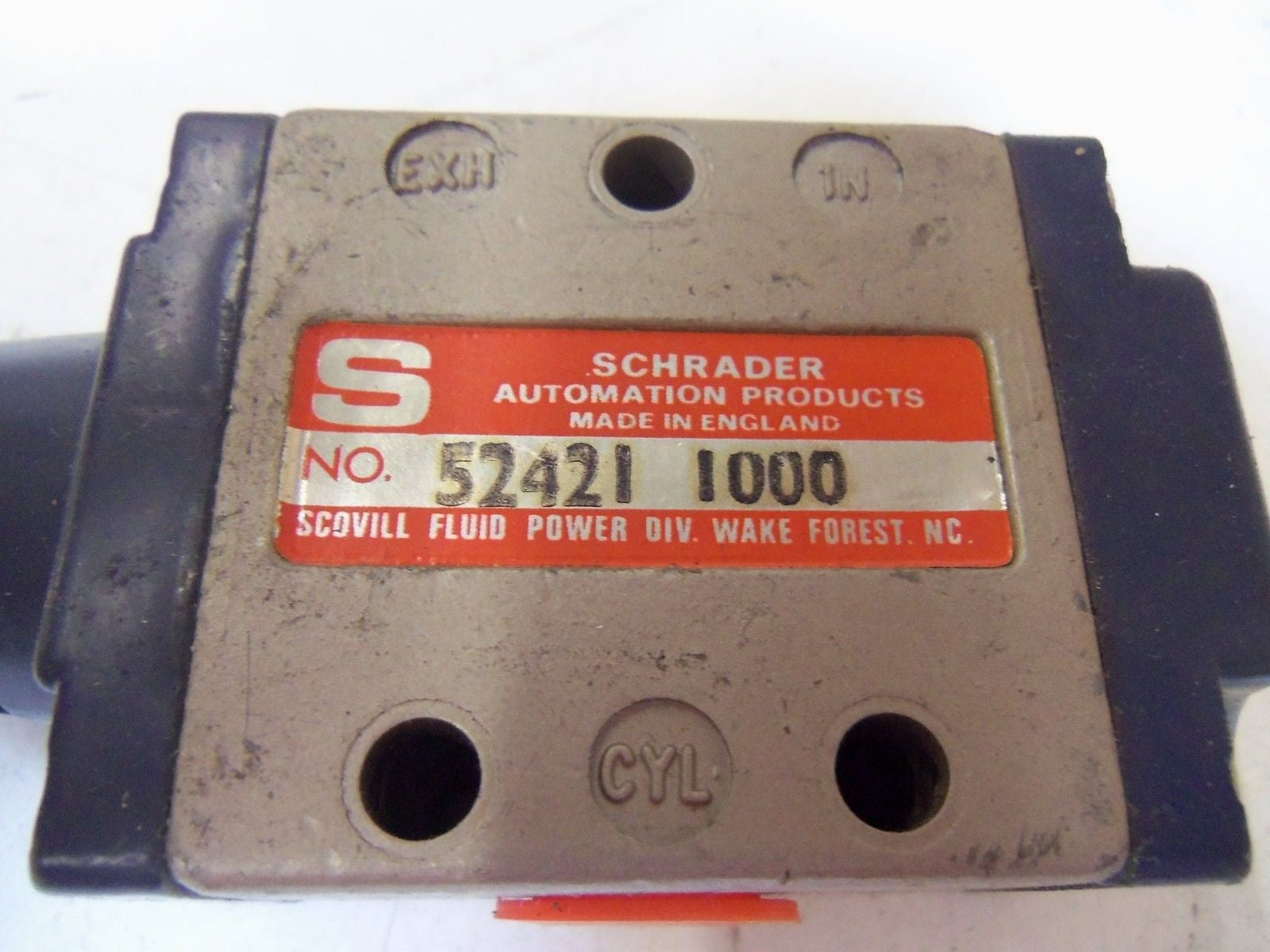 SCHRADER BELLOWS 524211000 MANUAL AIR CONTROL VALVE *USED*