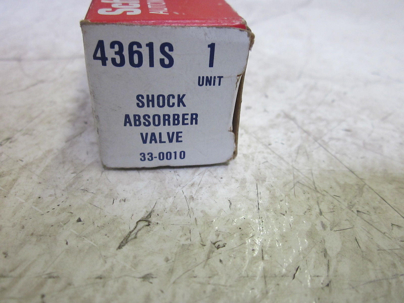 SCHRADER AUTOMOTIVE INC. 4361S SHOCK ABSORBER VALVE 33-0010 *NEW IN BOX*
