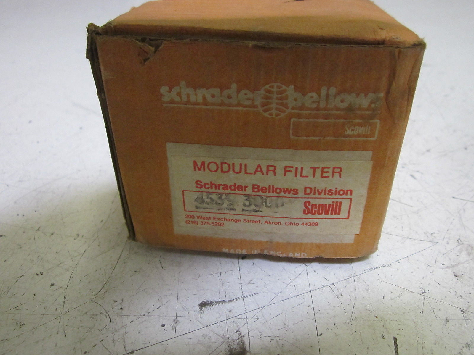 SCHRADER BELLOWS 4539-3000 PREP-AIR MOULAR FILTER 250PSIG 15-165F *NEW IN BOX*