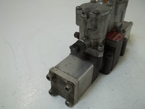SCHRADER BELLOWS L525-59-21 DOUBLE SOLENOID VALVE *USED*