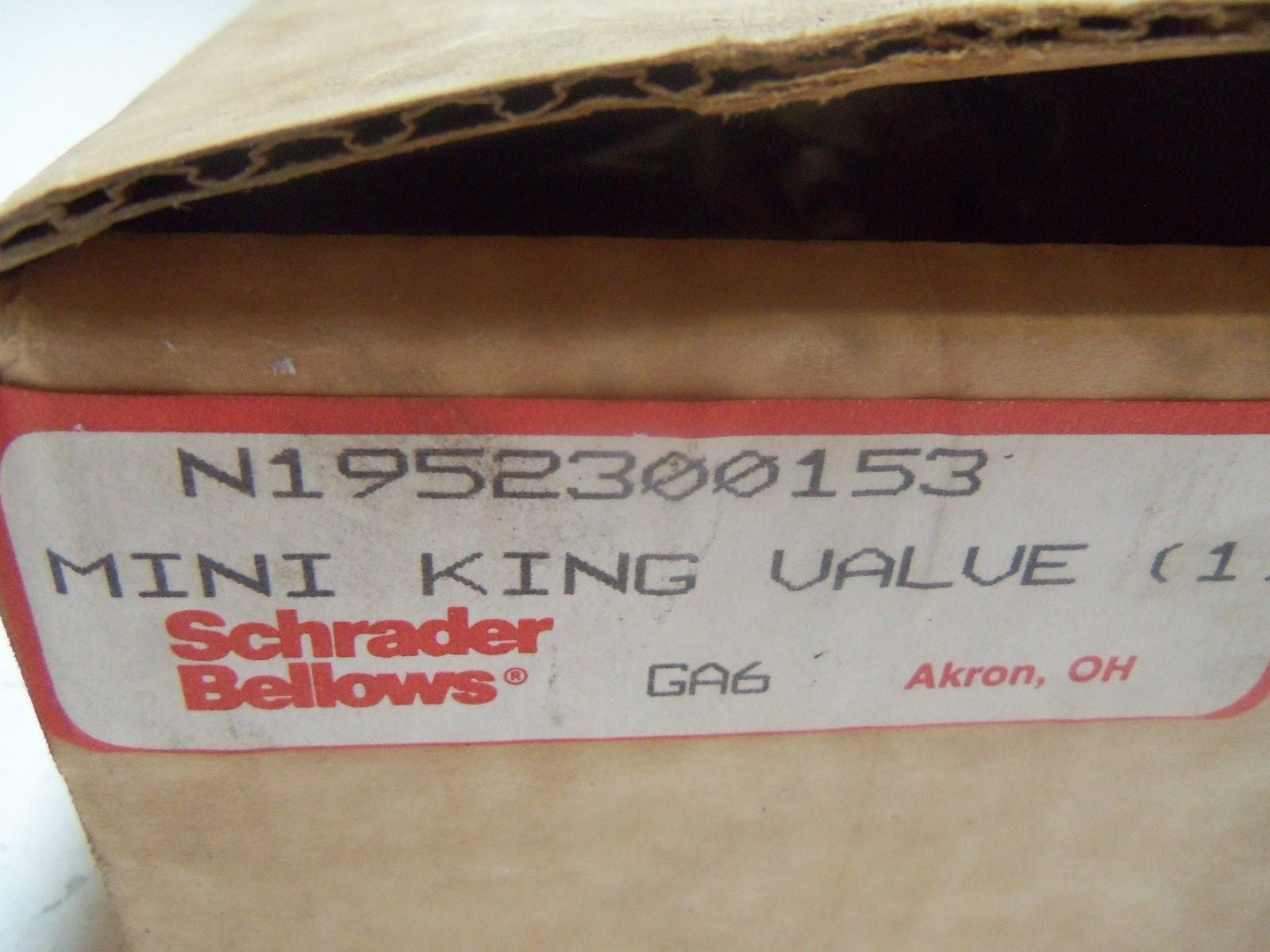 SCHRADER BELLOWS N1952300153 MINI KING *NEW IN BOX*