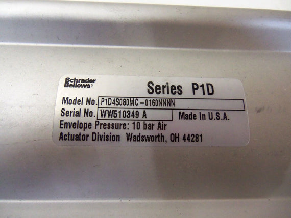 SCHRADER BELLOWS P1D4S080MC-0160NNNN *NEW NO BOX*