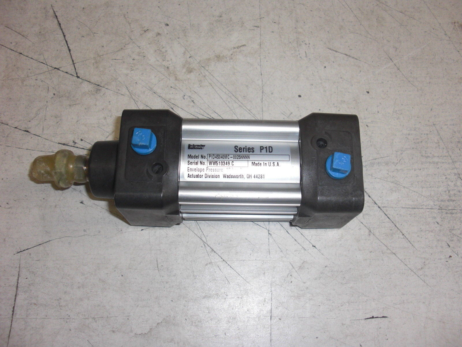 SCHRADER BELLOWS P1D4S040MC-0025NNNN PNEUMATIC CYLINDER *NEW NO BOX*