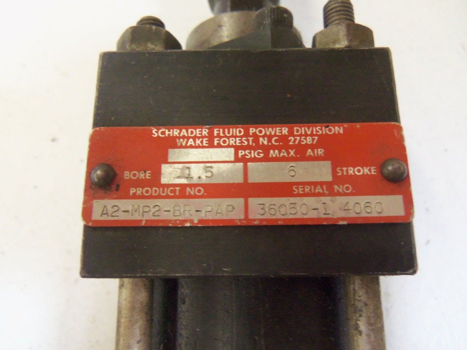 SCHRADER FLUID POWER A2-MP2-BR-PAP *USED*