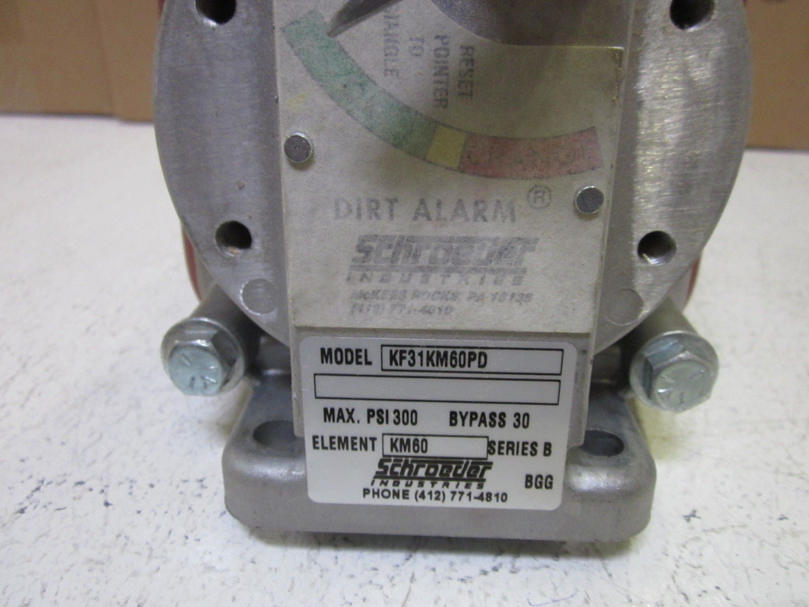SCHROEDER INDUSTRIES KF31KM60PD HYDRAULIC FILTER *NEW IN BOX*