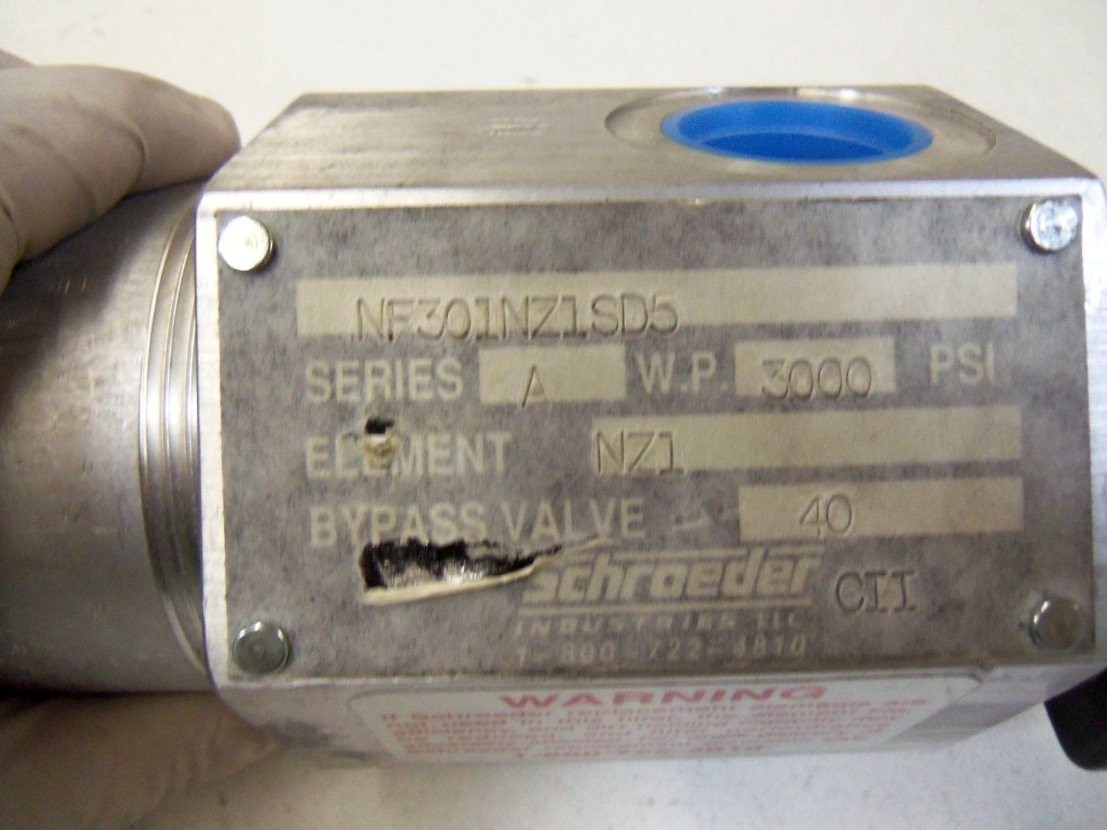 SCHROEDER INDUSTRIES NF301NZ1SD5 *NEW NO BOX*