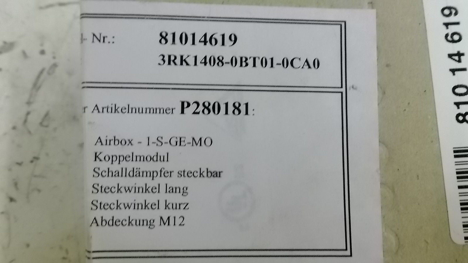 SCHUBERT 3RK1408-0BT01-0CA0 MODULE *NEW IN BOX*