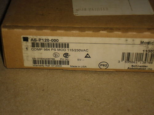 SCHNEIDER MODICON AS-P120-000 POWER SUPPLY MODULE *FACTORY SEALED*
