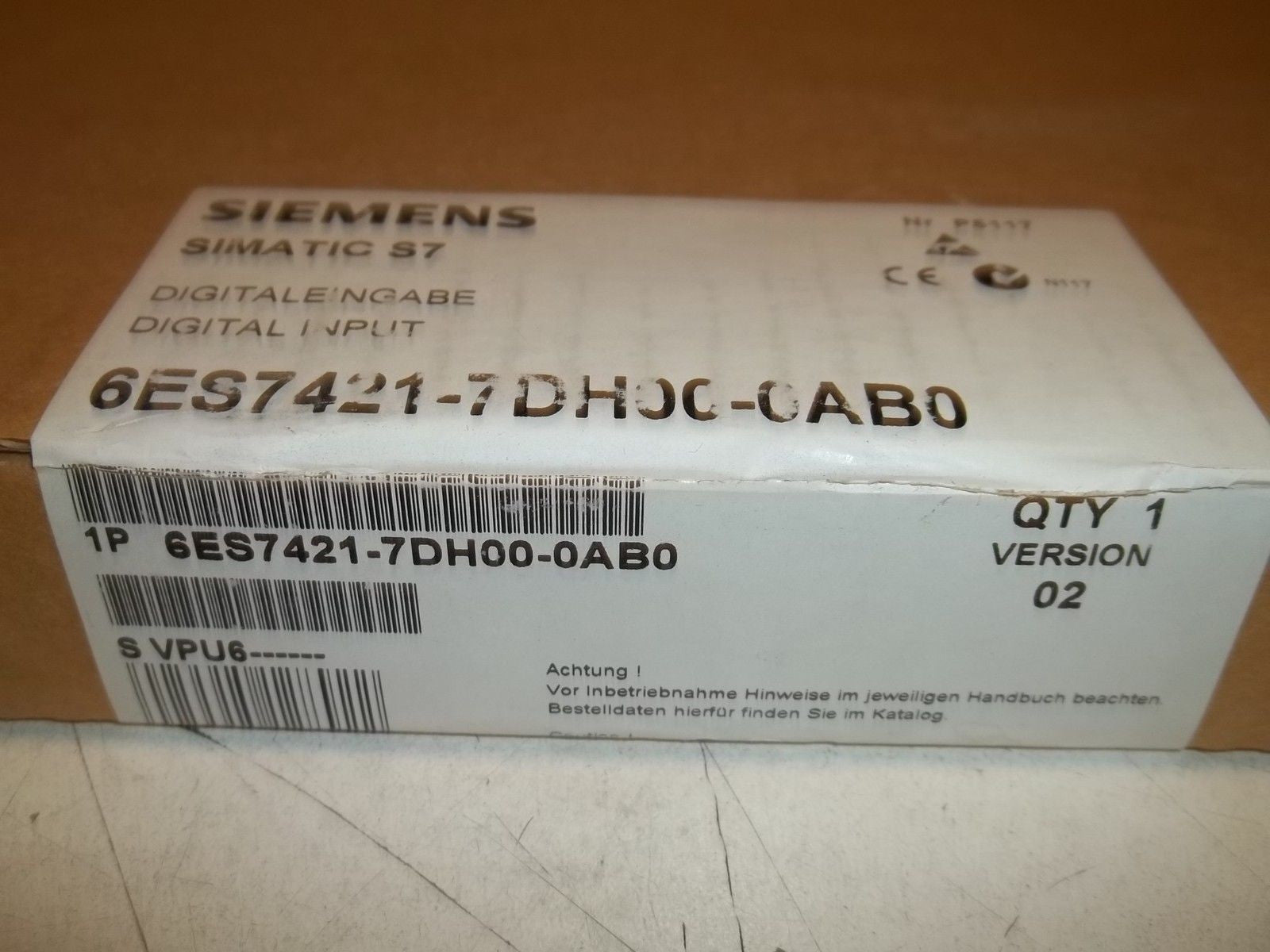 SIEMENS SIMATIC S7 6ES7-421-7DH00-0AB0 DIGITAL INPUT *FACTORY SEALED*