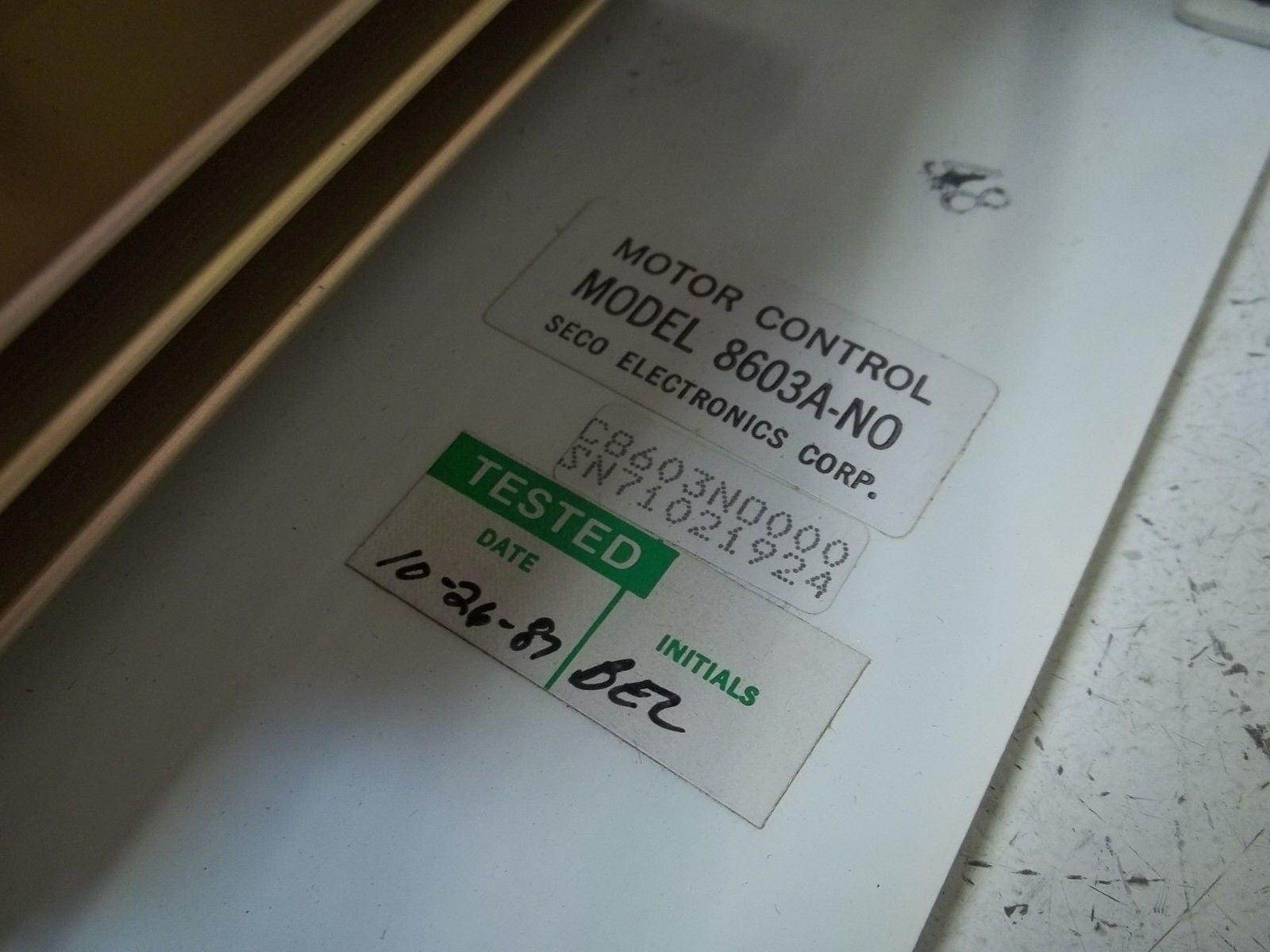 SECCO 8603A-N0 MOTOR CONTROL *USED*