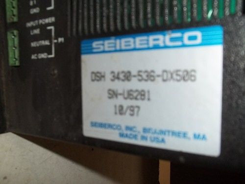 SEIBERCO AIM 4000 INTEGRATED MOTION CONTROLLER DSH 3430-536-DX506 SB-U628