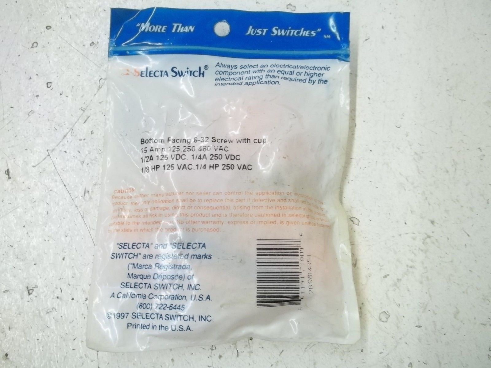 SELECTA BZ-2RQ1-A2-BG OVERTRAVEL PLUNGE *NEW IN A FACTORY BAG*