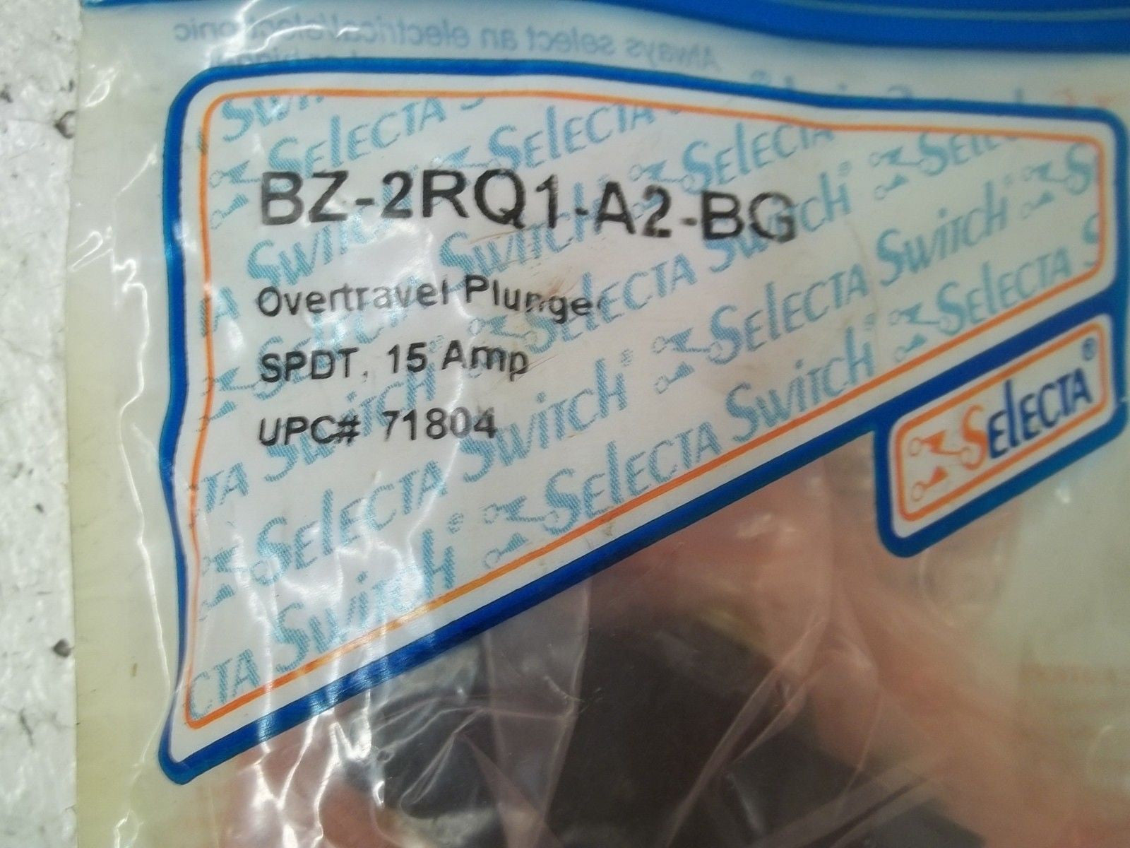 SELECTA BZ-2RQ1-A2-BG OVERTRAVEL PLUNGE *NEW IN A FACTORY BAG*