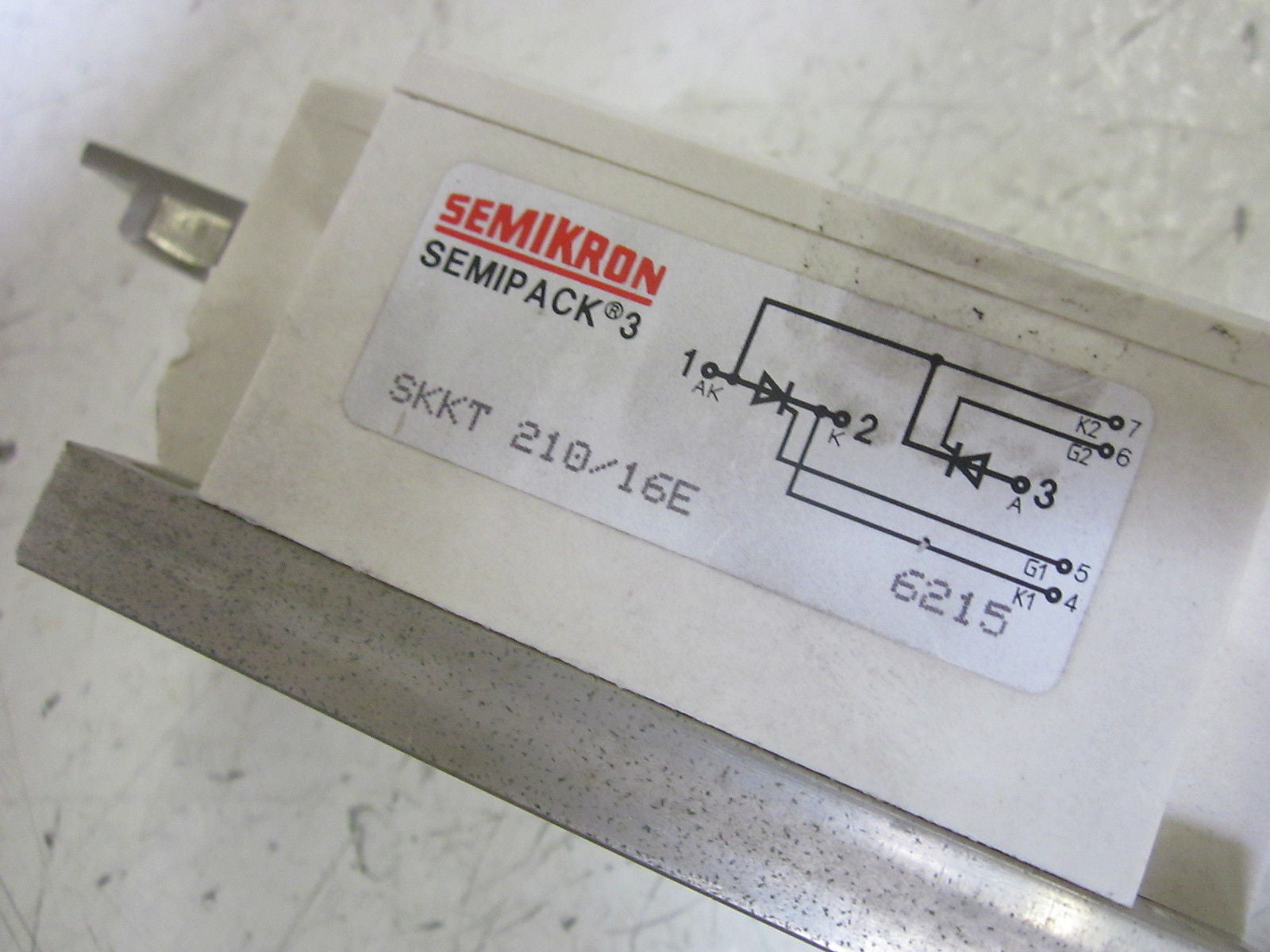 SEMIKRON SKKT210/16E THYRISTOR DIODE MODULE *USED*