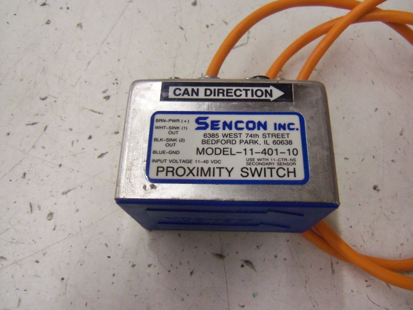 SENSON INC. MODEL 11-401-10 W/ 11-CTR-NS *USED*
