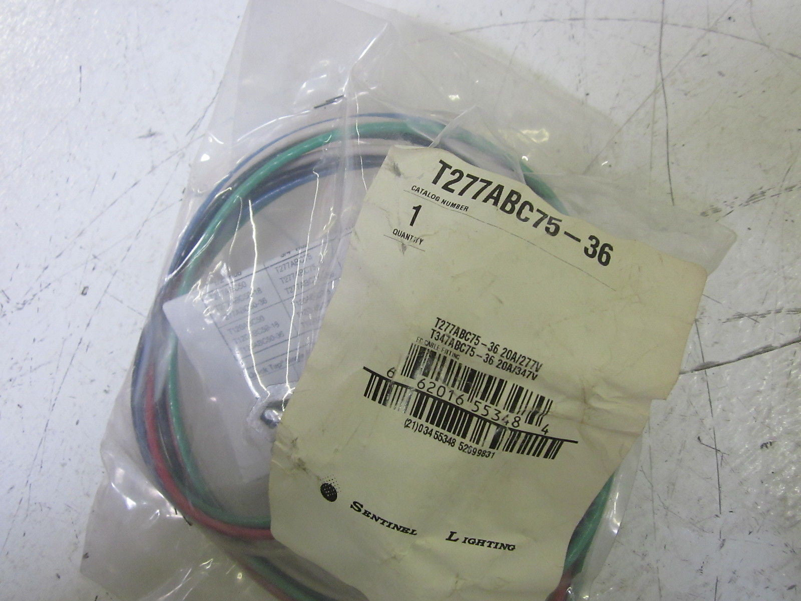SENTINAL LIGHING T277ABC75-36 QUICK TRAP MOUNT 20A 277/480V *NEW IN A BAG*