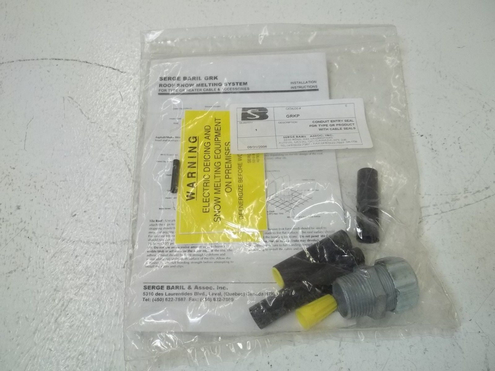 SERGE BARIL GRKP *NEW IN A FACTORY BAG*