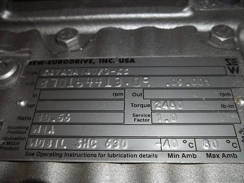 SEW-EURODRIVE K47AQA140/3-KS *NEW*