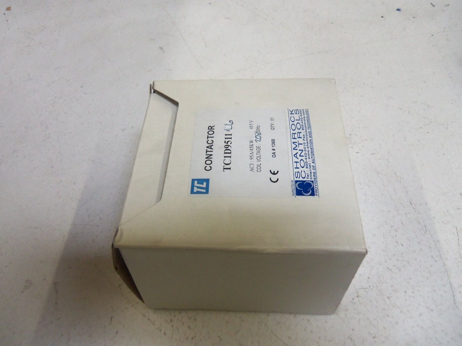 SHAMROCK CONTROLS TC1D9511L6 CONTACTOR 208V *NEW IN BOX*