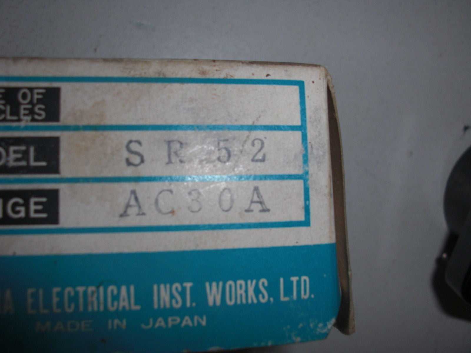 SHINOHARA ELECTRIC SR52 *NEW IN BOX*