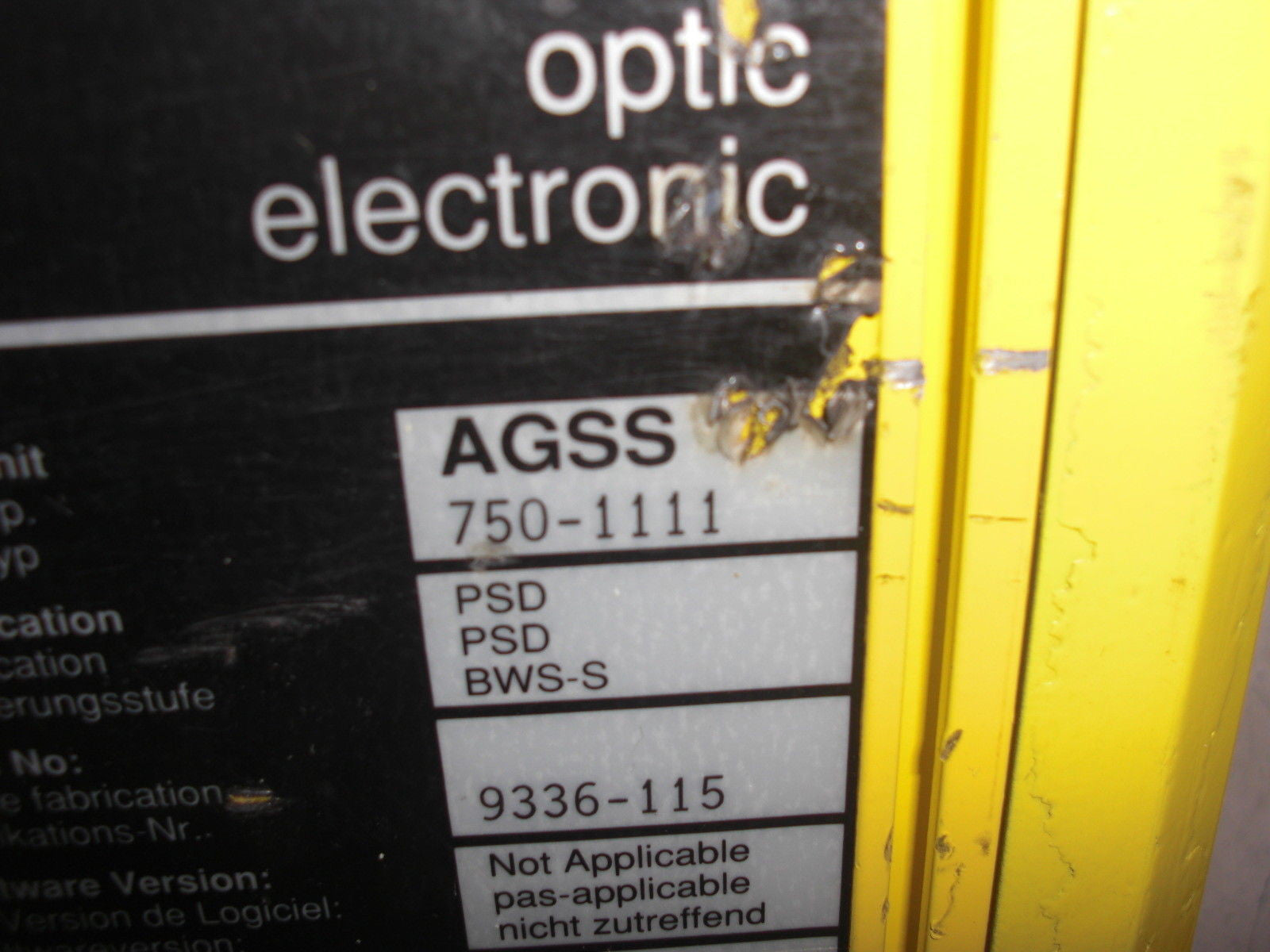 SICK AGSS-750-1111 *USED*