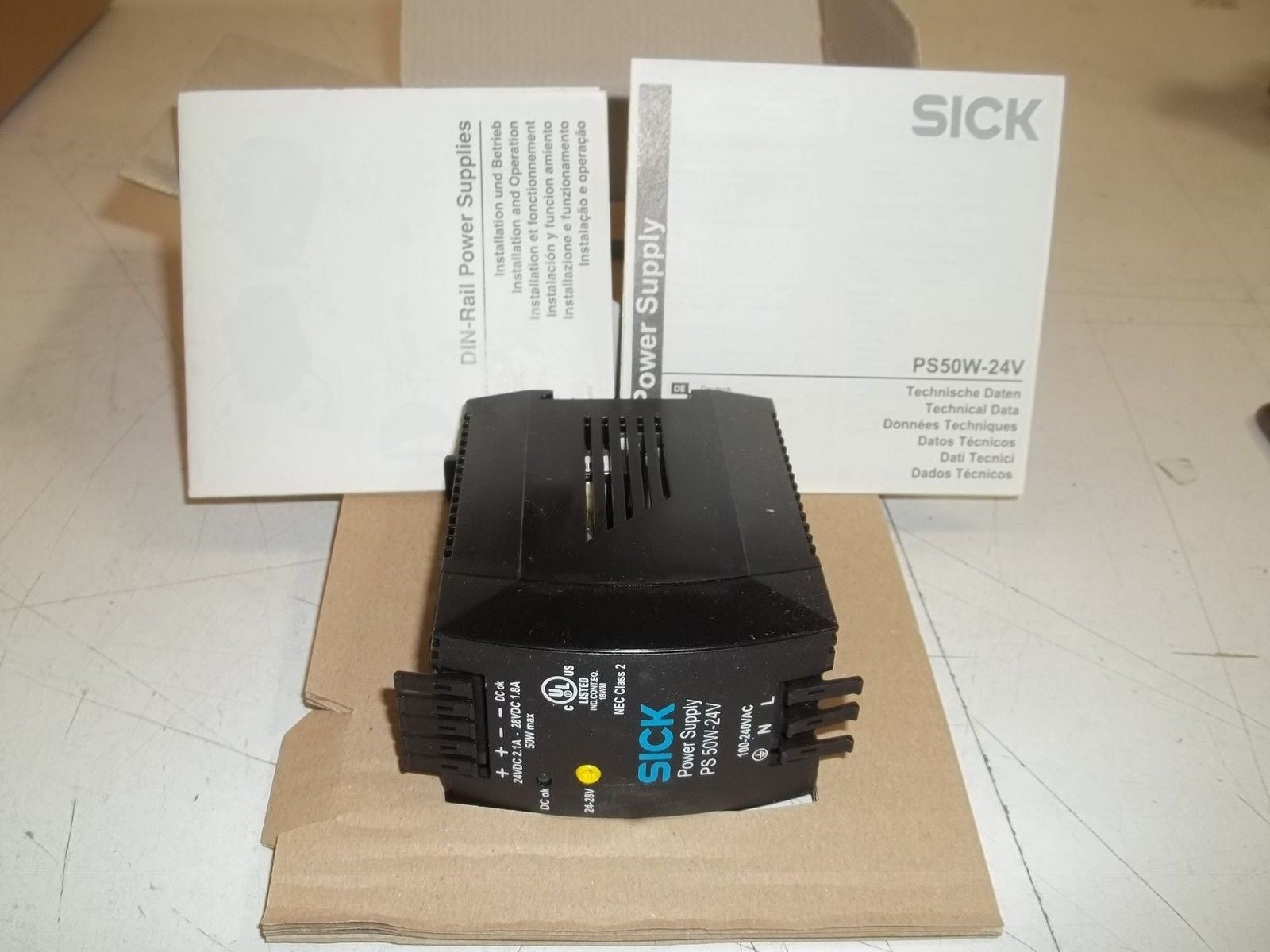 SICK PS50W-24V POWER SUPPLY 7028789 *NEW IN BOX*