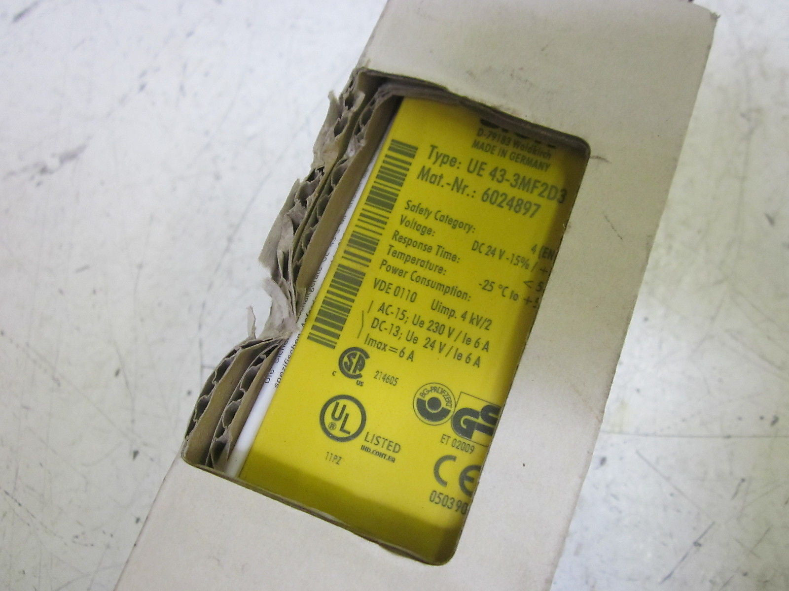 SICK UE43-3MF2D3 INTELLIFACE SAFETY RELAY 24VDC *USED*