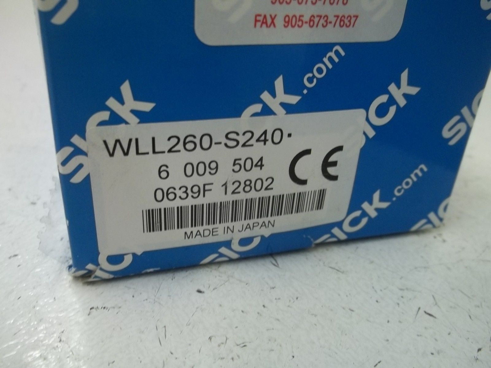 SICK WLL260-S240 PHOTOELECTRIC FIBER OPTIC *NEW IN BOX*