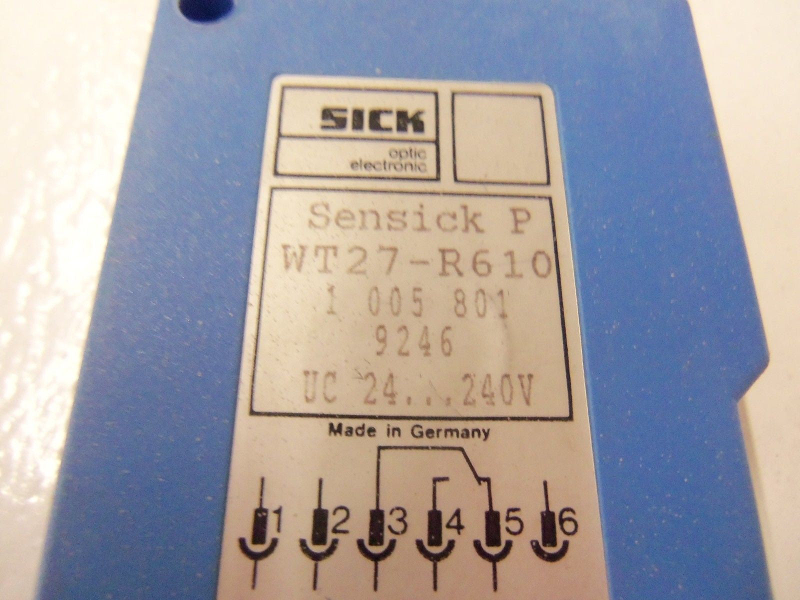 SICK WT27-R610 PHOTOELECTRIC SENSOR *USED*