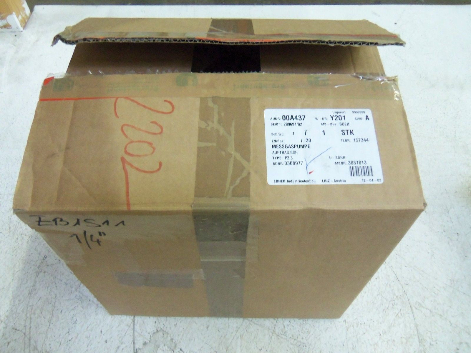 SICOM MESSGASPUMPE PUMP *NEW IN BOX*