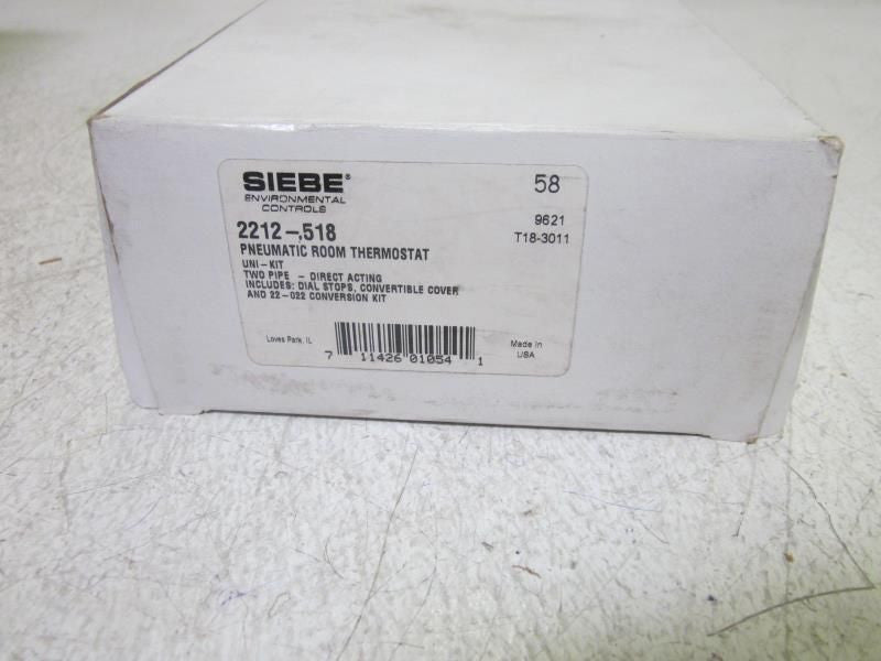 SIEBE 2212-518 PNEUMATIC ROOM THERMOSTAT *NEW IN BOX*