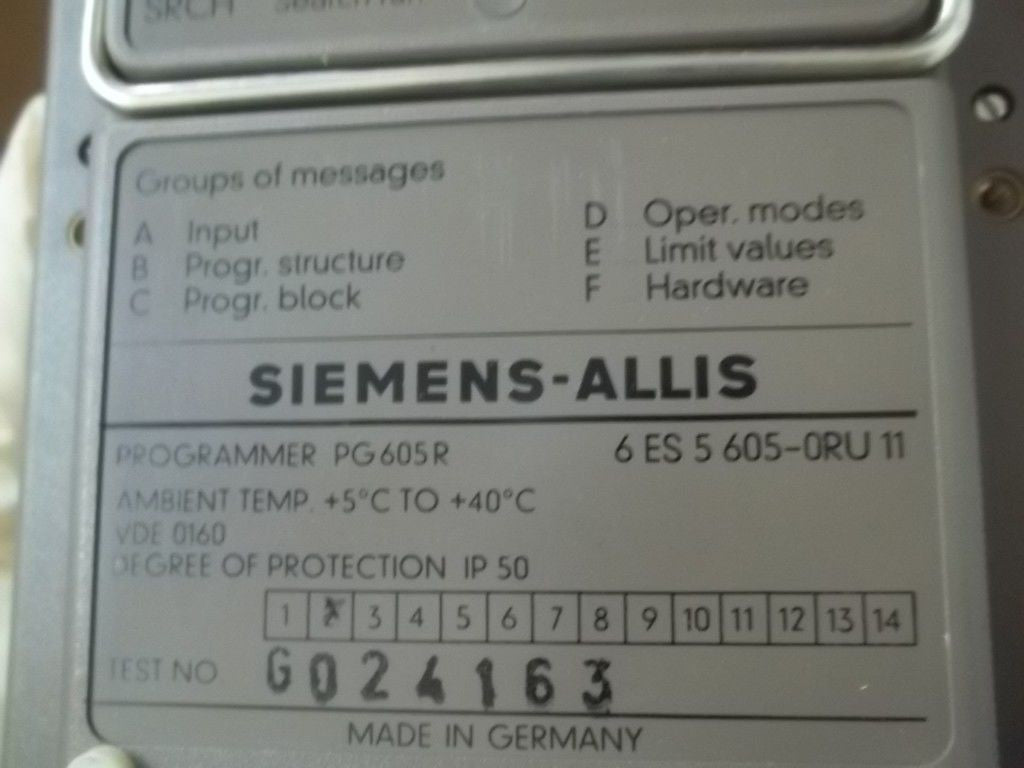 SIEMENS-ALLIS 6ES5-605-0RU11 *USED*