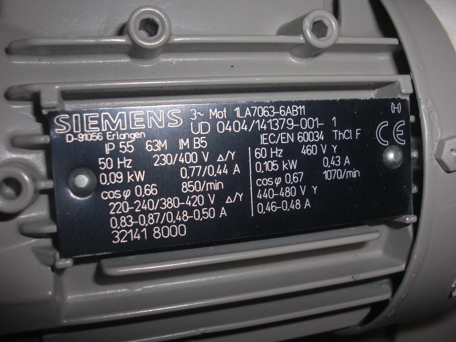 SIEMENS 1LA7063-6AB11 MOTOR *NEW NO BOX*