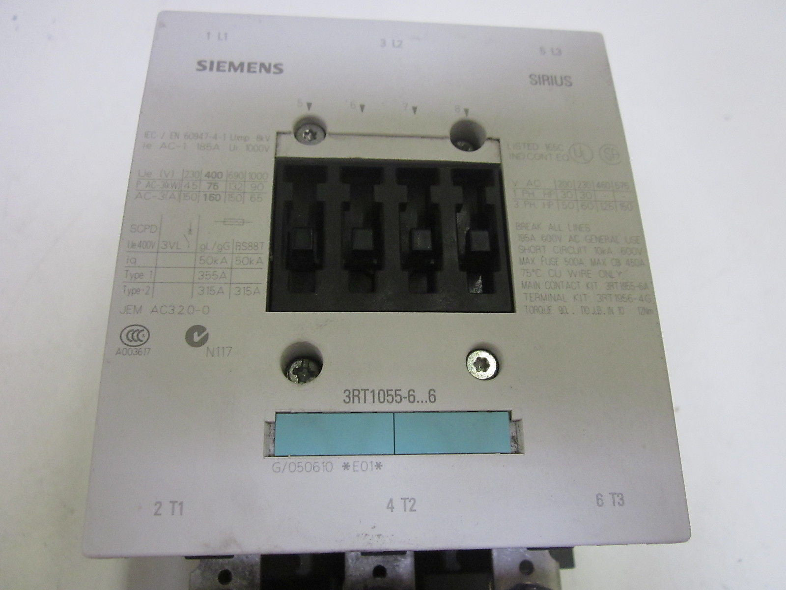SIEMENS 3RT1055-6AF36 / 3RB1056-1FG0 *NEW NO BOX*