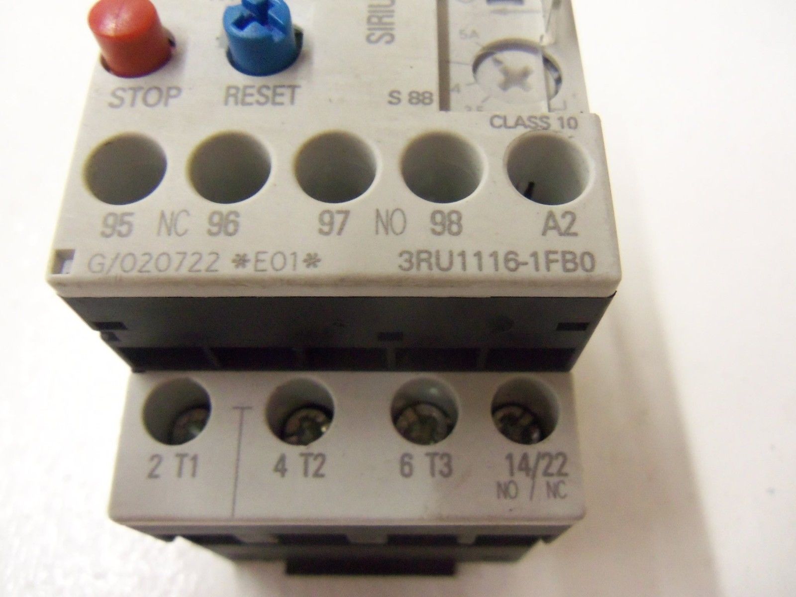SIEMENS 3RU1116-1FB0 OVERLOAD RELAY 3.5-5A *USED*