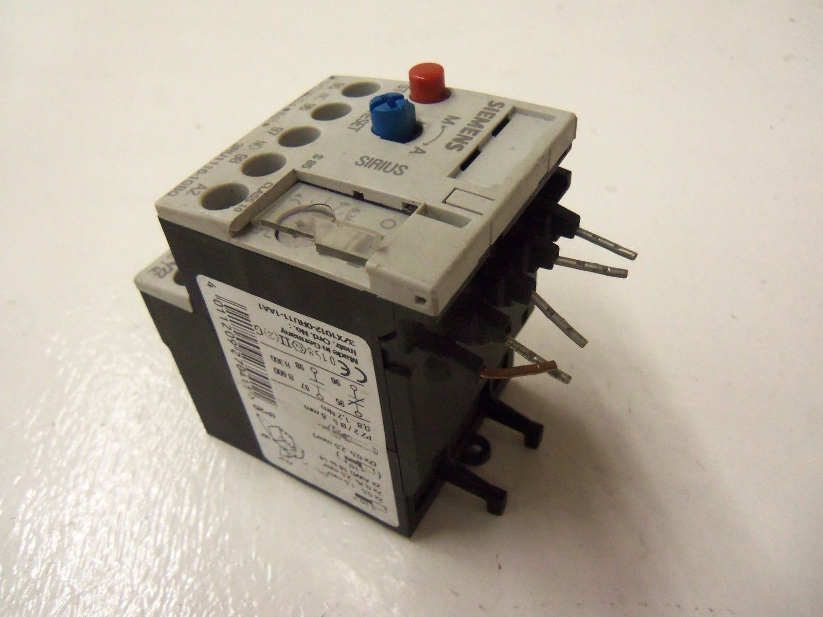 SIEMENS 3RU1116-1GB0 OVERLOAD RELAY 4.5-6.3A *USED*