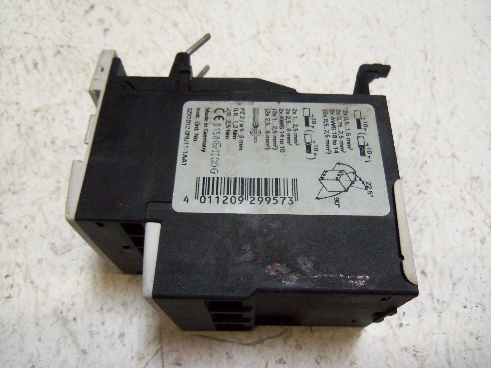 SIEMENS 3RU1126-1JB0 OVERLOAD RELAY *USED*