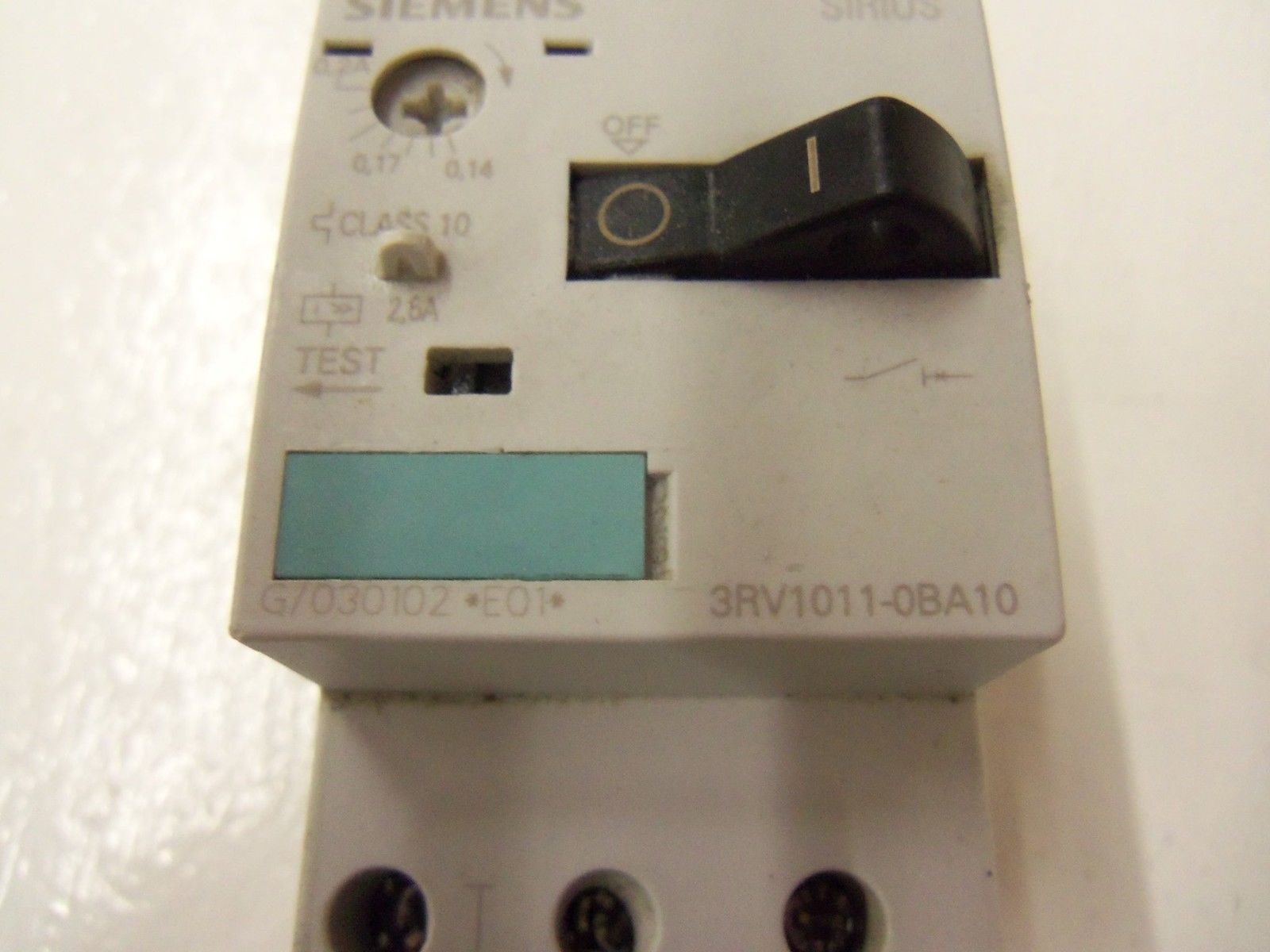 SIEMENS 3RV1011-0BA10 *USED*