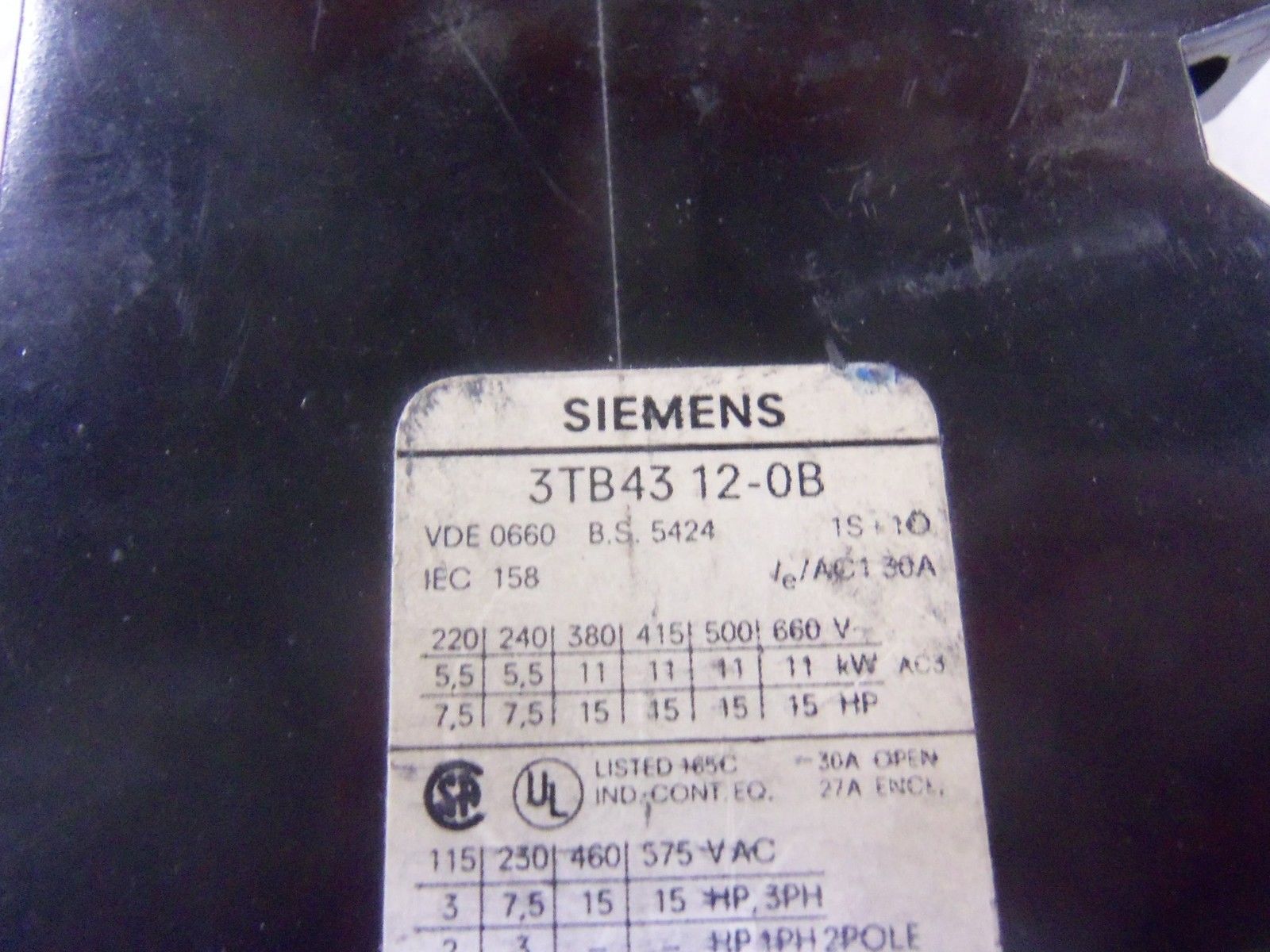 SIEMENS 3TB4312-0B *USED*