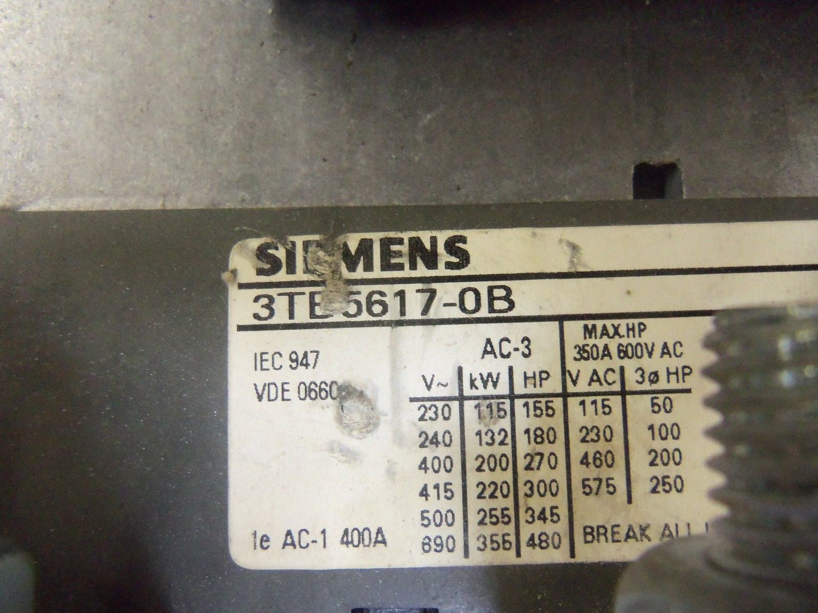 SIEMENS 3TB5617-0B *USED*