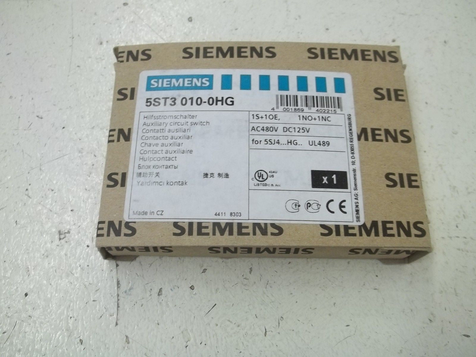 SIEMENS 5ST3010-0HG *NEW IN BOX*