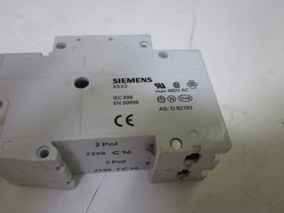SIEMENS 5SX2216-7 CIRCUIT BREAKER 16A *NEW NO BOX*