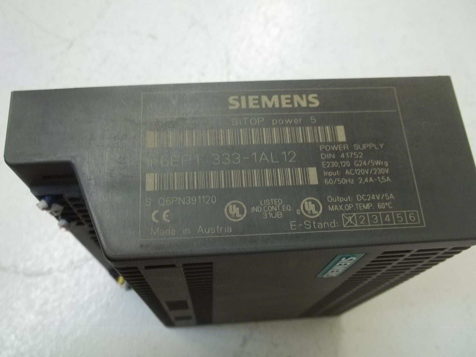 SIEMENS 6EP1 333-1LA12 POWER SUPPLY *USED*